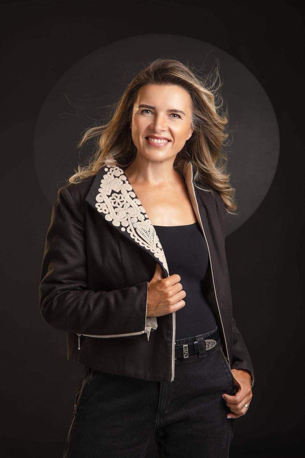 Portrait of fashion designer Kati Szalai