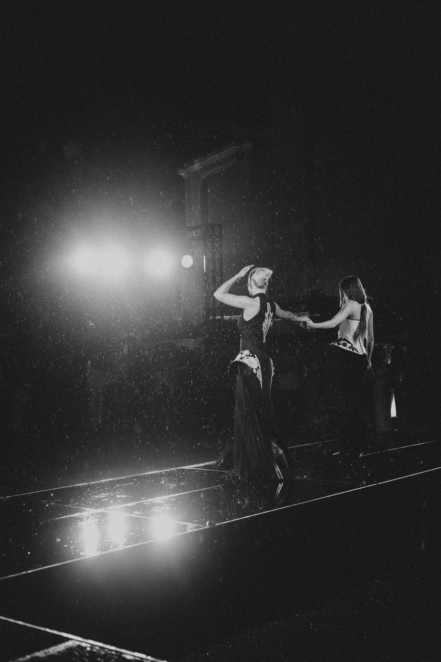 Diplomacy in Fashion look, full silhouette in black