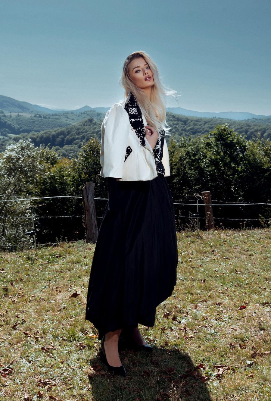 Transylvanian Couture look, front view
